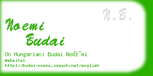 noemi budai business card